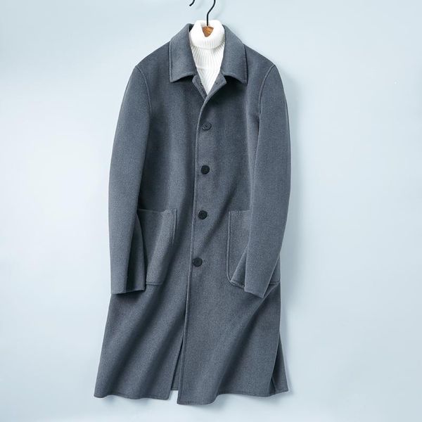 men's wool & blends fashion classic mens coat button solid color long sleeved windbreaker men winter trench#1701, Black
men's wool & blends fashion classic mens coat button solid color long sleeved windbreaker men winter trench#1701, Black
