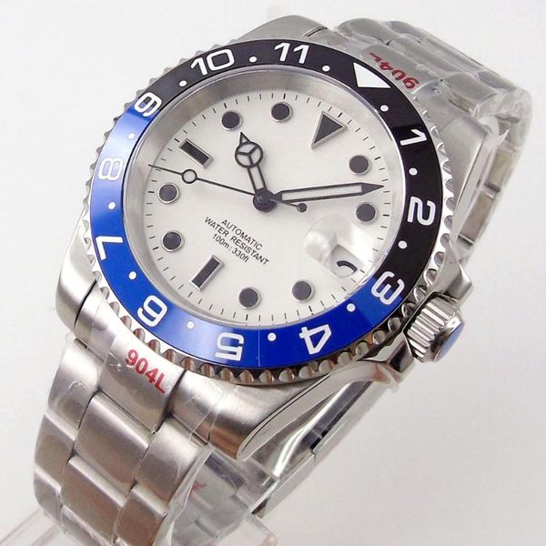 wristwatches 40mm sapphire automatic men's watch nh35/miyota 8215/mingzhu 2813 movement white dial cyclops oyster bracelet black blue b, Slivery;brown
wristwatches 40mm sapphire automatic men's watch nh35/miyota 8215/mingzhu 2813 movement white dial cyclops oyster bracelet black blue b, Slivery;brown