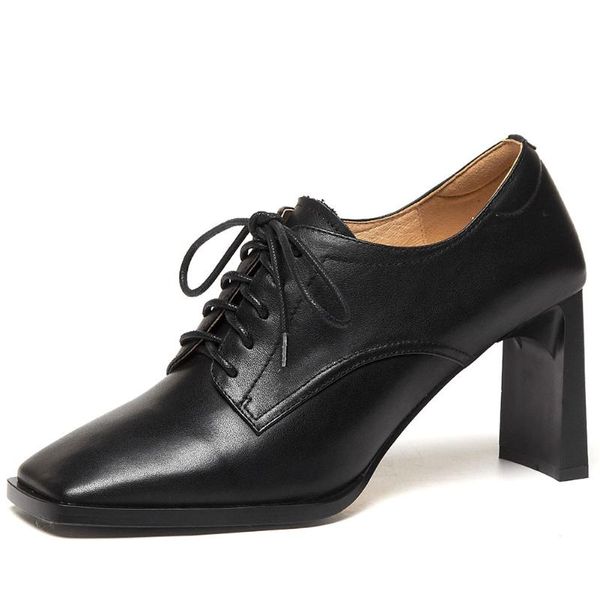 dress shoes lapolaka design classic vintage shoelace high heels office lady pumps genuine leather woman, Black
dress shoes lapolaka design classic vintage shoelace high heels office lady pumps genuine leather woman, Black