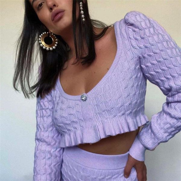 women's sweaters women ruffle crop knitwear fashion long sleeve v neck loose casual party club warm knitting ladies, White;black
women's sweaters women ruffle crop knitwear fashion long sleeve v neck loose casual party club warm knitting ladies, White;black
