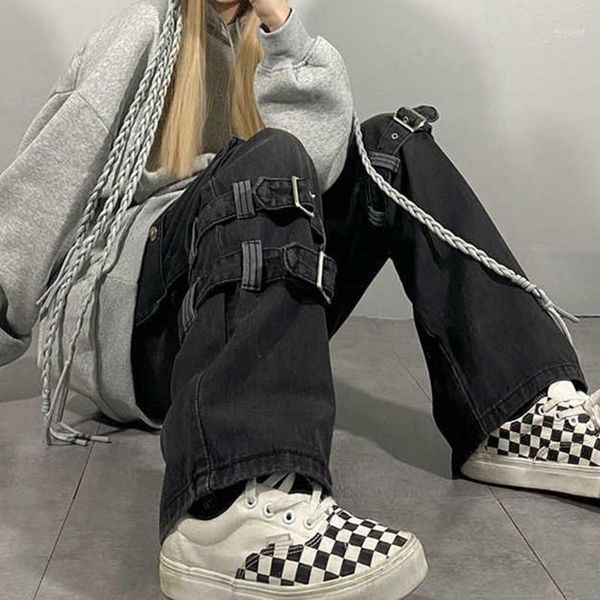 women's pants & capris jeans street style overalls goth autumn cold dark female girl bottom casual young fashion 2021 high waist, Black;white
women's pants & capris jeans street style overalls goth autumn cold dark female girl bottom casual young fashion 2021 high waist, Black;white