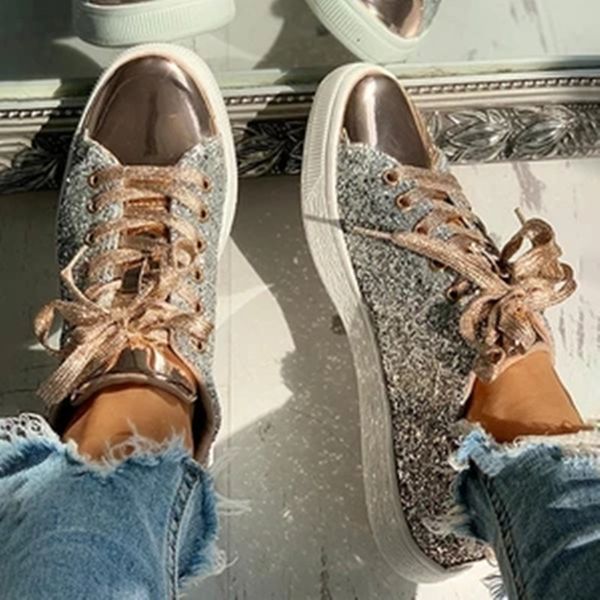 2021 new fashion spring autumn sneakers casual flat lace-up bling shining women vulcanize ladies shoes bf7w, Black
2021 new fashion spring autumn sneakers casual flat lace-up bling shining women vulcanize ladies shoes bf7w, Black