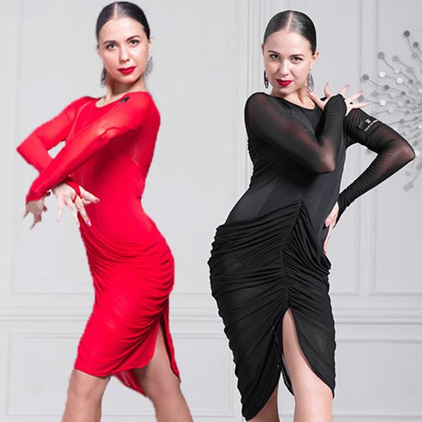 latin dance dress ladies mesh v-neck competition practice dancing dress women samba salsa rumba designer clothes vdb3248, Black;red
latin dance dress ladies mesh v-neck competition practice dancing dress women samba salsa rumba designer clothes vdb3248, Black;red