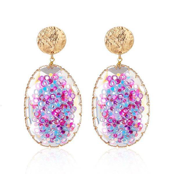 sweet fashion women's earrings acrylic transparent doughnut 925 tremella needle personality jewelry, Golden
sweet fashion women's earrings acrylic transparent doughnut 925 tremella needle personality jewelry, Golden