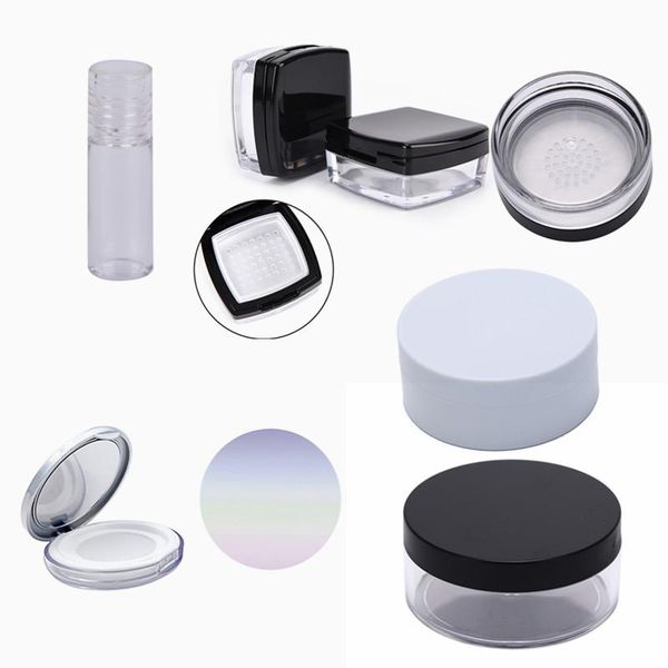 storage bottles & jars plastic empty loose powder pot with sieve cosmetic makeup jar container handheld portable sifter black cap
storage bottles & jars plastic empty loose powder pot with sieve cosmetic makeup jar container handheld portable sifter black cap