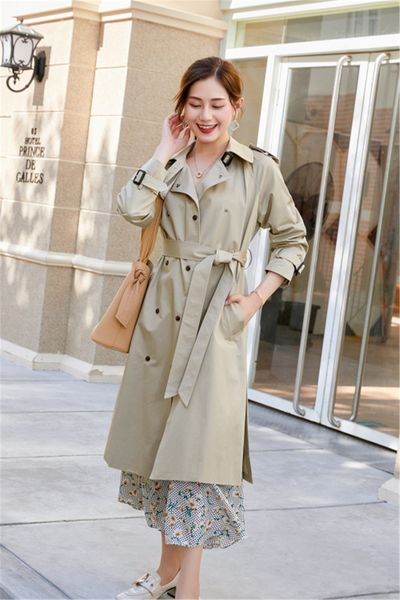 women's trench coats long classic windbreaker waterproof british high-end english style autumn winter gabadian solid color size coat h7, Tan;black
women's trench coats long classic windbreaker waterproof british high-end english style autumn winter gabadian solid color size coat h7, Tan;black