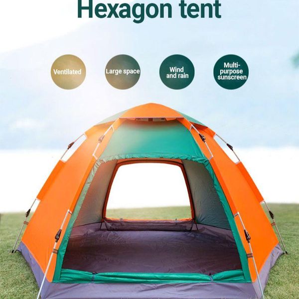 outdoor automatic quick open tent 3-4 people waterproof hexagonal camping tent easy instant shelter backpacking hiking tents
outdoor automatic quick open tent 3-4 people waterproof hexagonal camping tent easy instant shelter backpacking hiking tents