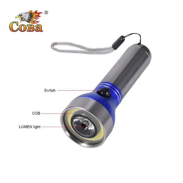 coba led aluminum alloy material cob torch use 3* battery 2 modes waterproof portable spotlight self defense light
coba led aluminum alloy material cob torch use 3* battery 2 modes waterproof portable spotlight self defense light