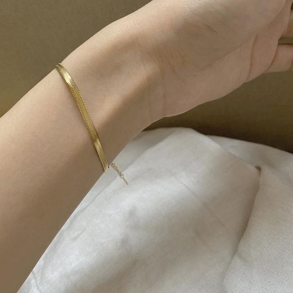link, chain trend stainless steel flat snake link bracelet for women girls gold silver color adjustable herringbone 3mm, Black
link, chain trend stainless steel flat snake link bracelet for women girls gold silver color adjustable herringbone 3mm, Black