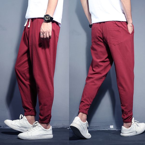 m-8xl 150kg large size men's cotton and linen trousers spring new men's casual solid color harem pants men's small feet pants, Black
m-8xl 150kg large size men's cotton and linen trousers spring new men's casual solid color harem pants men's small feet pants, Black