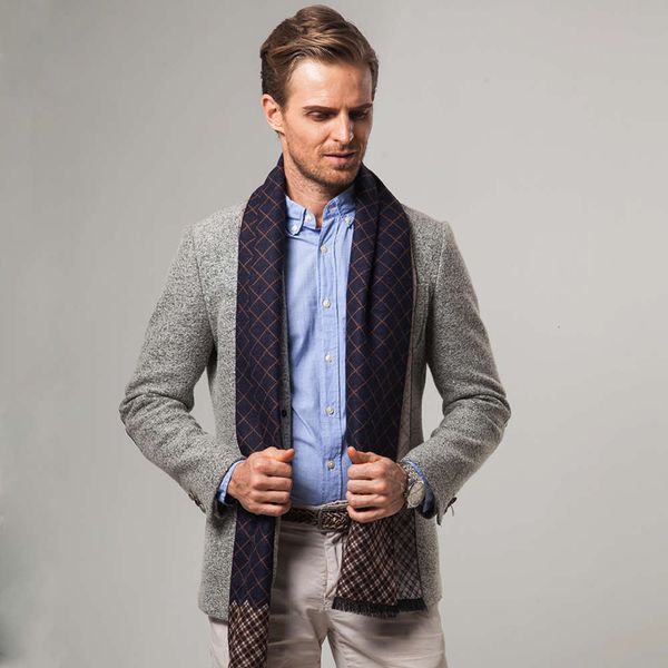 designer autumn winter middle aged and old scarf national classic plaid leisure warm business thickened men's neck, Blue;black
designer autumn winter middle aged and old scarf national classic plaid leisure warm business thickened men's neck, Blue;black