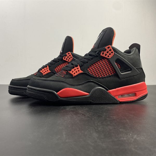 air 4 red thunder black ct8527-016 4s iv women men sports casual shoes sneakers trainers kick with original box, Black;white
air 4 red thunder black ct8527-016 4s iv women men sports casual shoes sneakers trainers kick with original box, Black;white