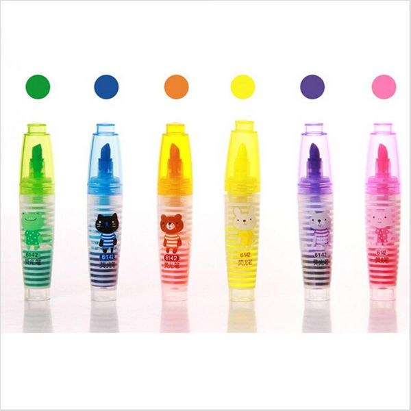 highlighters 6 pcs/lot color highlighter pen cute animal family mini book marker office accessories stationery writing supplies, Black;red
highlighters 6 pcs/lot color highlighter pen cute animal family mini book marker office accessories stationery writing supplies, Black;red