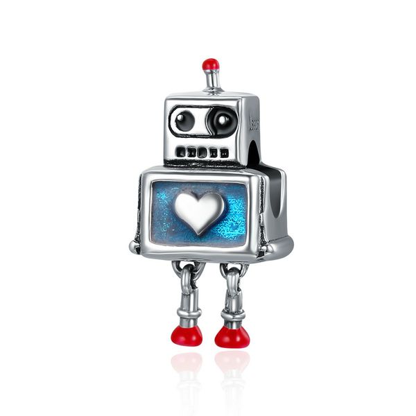 pandach fashion 100% 925 sterling silver cute robot heart charms fit charm bracelets for women sterling silver jewelry c346, Bronze;silver
pandach fashion 100% 925 sterling silver cute robot heart charms fit charm bracelets for women sterling silver jewelry c346, Bronze;silver