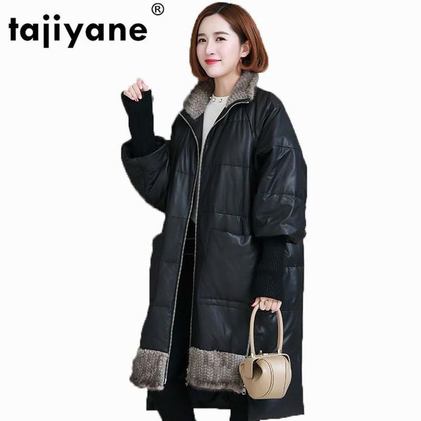 women's leather & faux real coat fur genuine jacket sheepskin autumn winter jackt women clothes 2021 korean mink down coats zt1438, Black
women's leather & faux real coat fur genuine jacket sheepskin autumn winter jackt women clothes 2021 korean mink down coats zt1438, Black