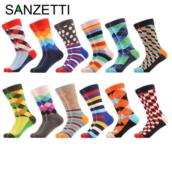 sanzetti 12 pairs/lot men's colorful pattern combed cotton socks casual dress crew socks happy socks us 7.5-12 christmas giftq190401, Black
sanzetti 12 pairs/lot men's colorful pattern combed cotton socks casual dress crew socks happy socks us 7.5-12 christmas giftq190401, Black