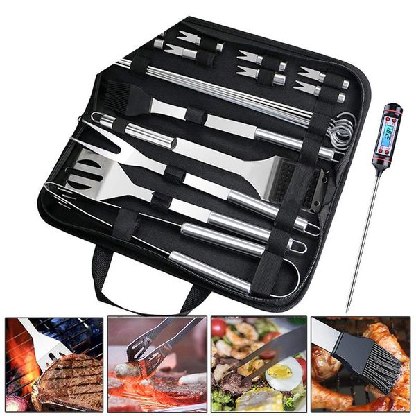 tools & accessories 21pcs/set barbecue stainless steel bbq set grill household for party camping cooking with bag
tools & accessories 21pcs/set barbecue stainless steel bbq set grill household for party camping cooking with bag