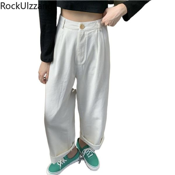 solid white khaki button zipper high waist loose straight leg cargo summer simple pant women fashion long trouser korean new, Black;white
solid white khaki button zipper high waist loose straight leg cargo summer simple pant women fashion long trouser korean new, Black;white