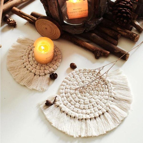 table runner 5pcs 9/14cm round handmade cotton placemat macrame non-slip insulation coffee tea cup pad mats bohemia desk decor creative gift
table runner 5pcs 9/14cm round handmade cotton placemat macrame non-slip insulation coffee tea cup pad mats bohemia desk decor creative gift