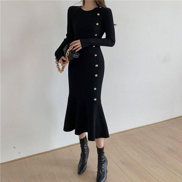 casual dresses office ol women's knitted sweater dress autumn/winter warm long sleeve fishtail bag hip, Black;gray
casual dresses office ol women's knitted sweater dress autumn/winter warm long sleeve fishtail bag hip, Black;gray