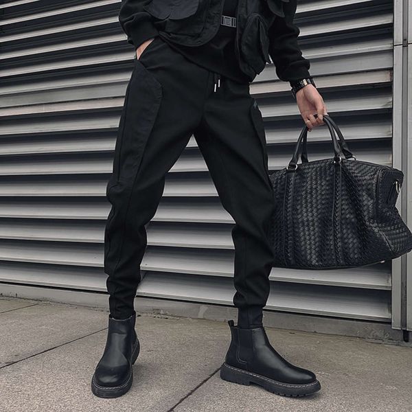 spring and autumn ruffian handsome overalls men's korean fashion leggings men's fashion brand casual pants with martin boots, Blue
spring and autumn ruffian handsome overalls men's korean fashion leggings men's fashion brand casual pants with martin boots, Blue