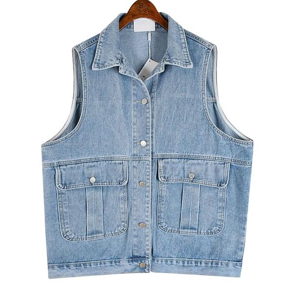 women's vests superaen denim vest female autumn plus size loose sleeveless waistcoat woman jacket, Black;white
women's vests superaen denim vest female autumn plus size loose sleeveless waistcoat woman jacket, Black;white