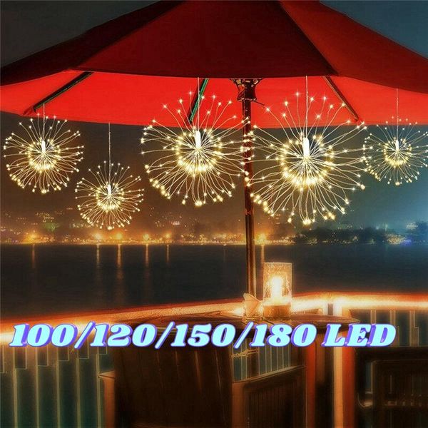 strings 100/120/150/180 led solar lights hanging starburst firework christmas fairy string foldable garland outdoor decorations
strings 100/120/150/180 led solar lights hanging starburst firework christmas fairy string foldable garland outdoor decorations