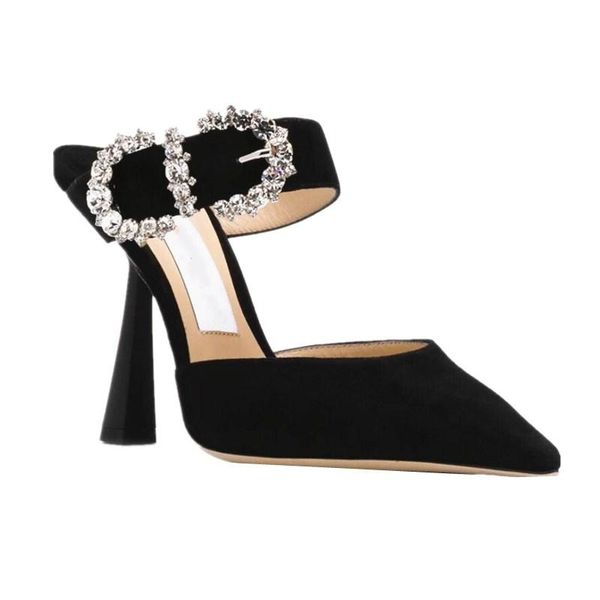 dress shoes woman wedding prom high heels pointed toe mule sandals pumps rhinestone spike slides, Black
dress shoes woman wedding prom high heels pointed toe mule sandals pumps rhinestone spike slides, Black