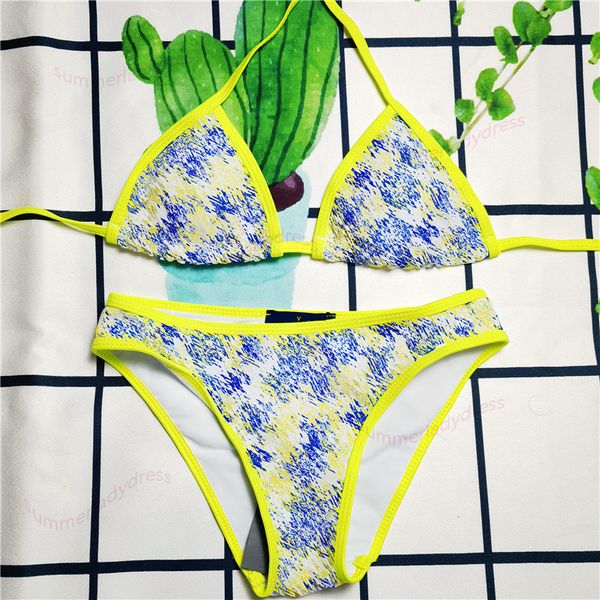 high waist bikini suit bandage triangle swimwear printed halter bathing suit pool party swimsuit, White;black
high waist bikini suit bandage triangle swimwear printed halter bathing suit pool party swimsuit, White;black