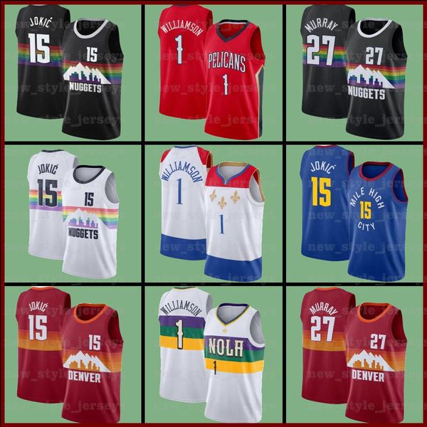 ncaa duke 1 zion 15 nikola williamson murray jokic 27 jamal d2 denver nuggets new orleans pelicans men basketball jerseys, Black;red
ncaa duke 1 zion 15 nikola williamson murray jokic 27 jamal d2 denver nuggets new orleans pelicans men basketball jerseys, Black;red