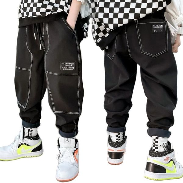 baby boys trousers kids spring cotton jeans children black teenage warm full length denim loosen 210927, Blue
baby boys trousers kids spring cotton jeans children black teenage warm full length denim loosen 210927, Blue