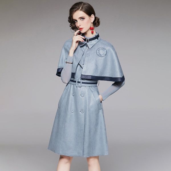 2021 new plaid suede celebrity cape coat vest mesh bottom 3 pieces suit fashionable commuting casual skirt set with belt avo9, Black;gray
2021 new plaid suede celebrity cape coat vest mesh bottom 3 pieces suit fashionable commuting casual skirt set with belt avo9, Black;gray