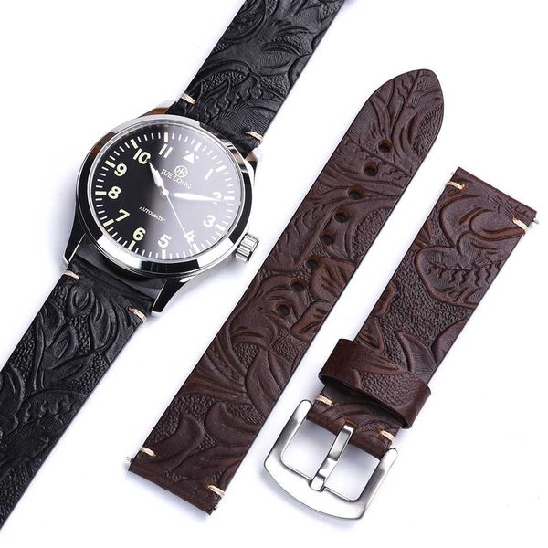 high-quality carved leather straps 20mm 22mm suitable for huawei samsung galaxy watch black wrist bracelet watchband replacement h0915, Silver
high-quality carved leather straps 20mm 22mm suitable for huawei samsung galaxy watch black wrist bracelet watchband replacement h0915, Silver