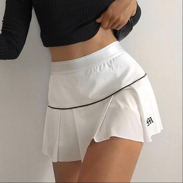 high waist tennis skirt pleated embroidery striped a line korean skirts short black harajuku skirt white autumn
high waist tennis skirt pleated embroidery striped a line korean skirts short black harajuku skirt white autumn
