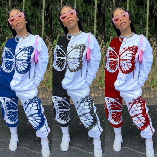 spring women butterfly patchwork tracksuit long sleeve t-shirt + pants two-piece outfits clothing ladies casual sets jy20135, White
spring women butterfly patchwork tracksuit long sleeve t-shirt + pants two-piece outfits clothing ladies casual sets jy20135, White