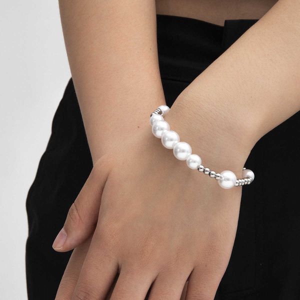 fashion jewelry personalized street racket stainless steel beads hand decoration simple atmosphere pearl brace, Silver
fashion jewelry personalized street racket stainless steel beads hand decoration simple atmosphere pearl brace, Silver