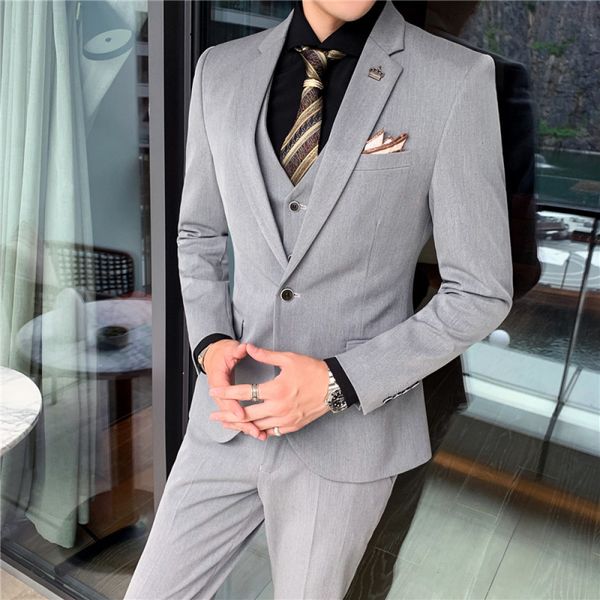 2021 style male wear slim color suit pieces wedding formal costume homme set for men w9xd, White;black
2021 style male wear slim color suit pieces wedding formal costume homme set for men w9xd, White;black