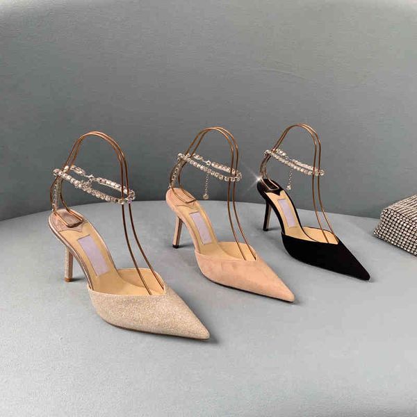 2021 qian high song edition li same foot ring crystal chain baotou thin heel one line high heel sandal women yw 2c2i, Black
2021 qian high song edition li same foot ring crystal chain baotou thin heel one line high heel sandal women yw 2c2i, Black