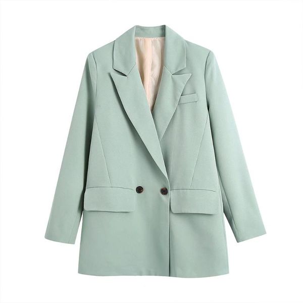 women's suits & blazers 2021 women jacket autumn fashion casual blazer coat vintage long sleeve pocket female outerwear chic, White;black
women's suits & blazers 2021 women jacket autumn fashion casual blazer coat vintage long sleeve pocket female outerwear chic, White;black