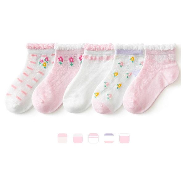 5 pairs/lot children cotton socks for boy girl baby teen soft cute cartoon breathable mesh short socks 1-12y summer fashion kids, Pink;yellow
5 pairs/lot children cotton socks for boy girl baby teen soft cute cartoon breathable mesh short socks 1-12y summer fashion kids, Pink;yellow