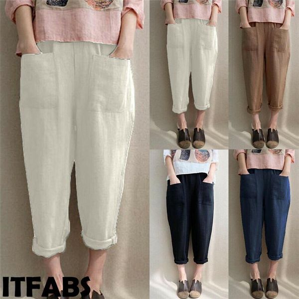 women's pants & capris women polyester ladies casual and loose solid high waist ultrathin soft long linen cotton elastic trousers, Black;white
women's pants & capris women polyester ladies casual and loose solid high waist ultrathin soft long linen cotton elastic trousers, Black;white