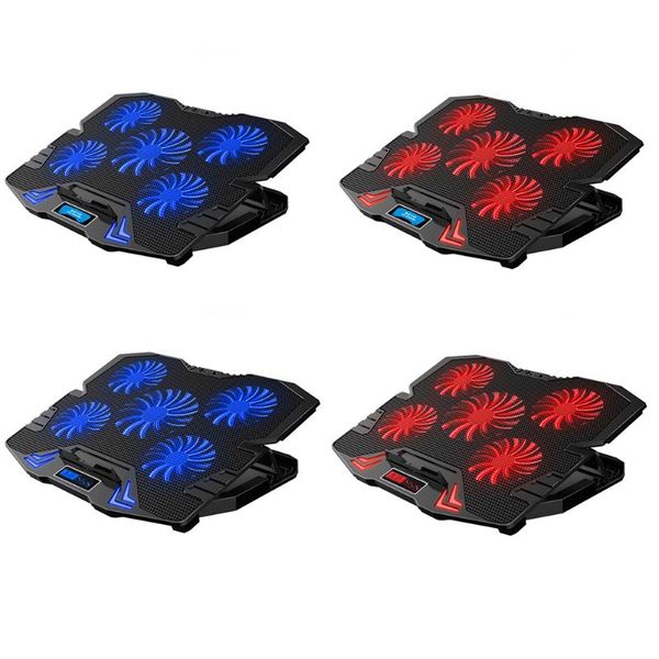 lapcooling pads rgb gaming cooler adjustable notebook stand with 5 fans powerful air flow pad no screen/with sreen touch
lapcooling pads rgb gaming cooler adjustable notebook stand with 5 fans powerful air flow pad no screen/with sreen touch