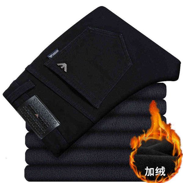 black pure plush thickened men's jeans straight slim elastic cotton non fading jeans, Blue
black pure plush thickened men's jeans straight slim elastic cotton non fading jeans, Blue