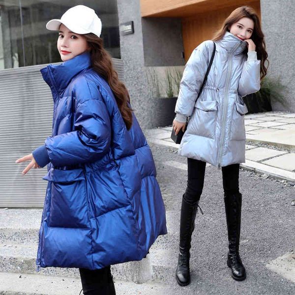women's down & parkas woman white duck down bright side long winter fashion loose waist clothing coat zd4e, Black
women's down & parkas woman white duck down bright side long winter fashion loose waist clothing coat zd4e, Black