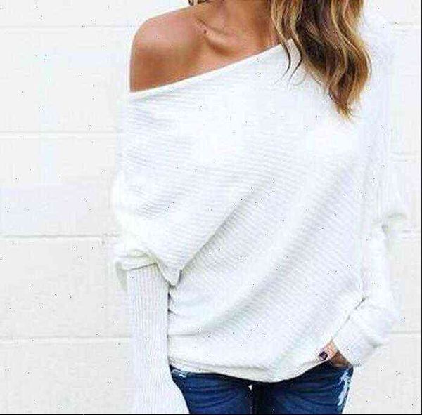 women pullover sweaters casual womens sweater batwing sleeve solid knitted off shoulder jumper clothing plus size, White;black
women pullover sweaters casual womens sweater batwing sleeve solid knitted off shoulder jumper clothing plus size, White;black