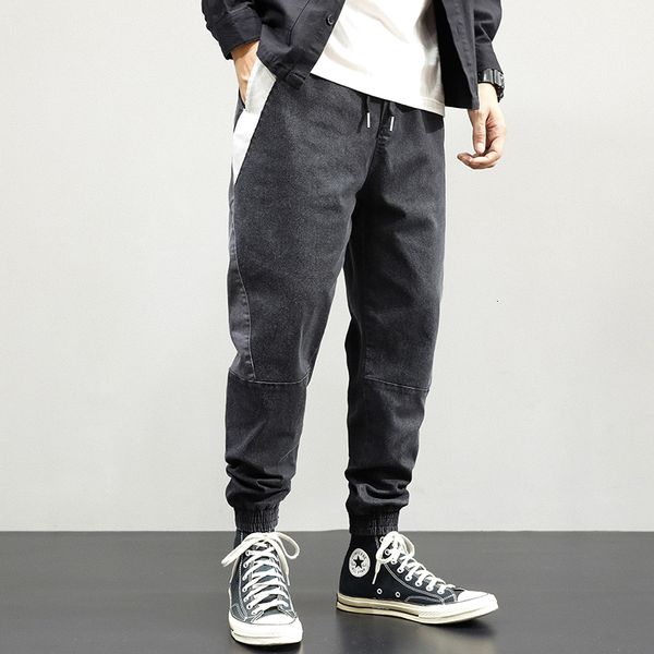 2021 new japanese style fashion men jeans loose fit casual cargo pants streetwear spliced designer black gray hip hop joggers trousers lkq7, Blue
2021 new japanese style fashion men jeans loose fit casual cargo pants streetwear spliced designer black gray hip hop joggers trousers lkq7, Blue