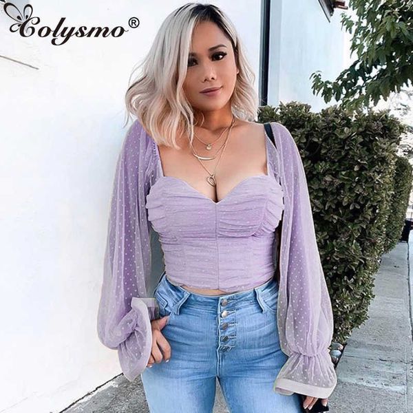 colysmo purple long puff sleeve women blusas spring vintage blouse square collar elegant polka dots womens and blouses 210527, White
colysmo purple long puff sleeve women blusas spring vintage blouse square collar elegant polka dots womens and blouses 210527, White