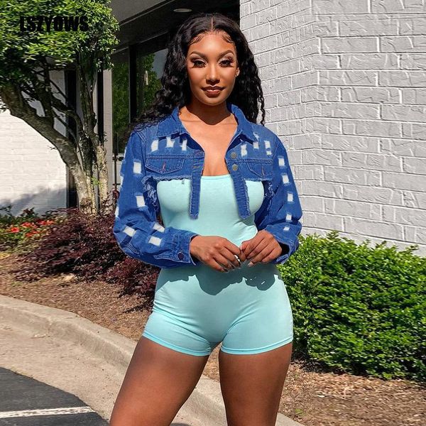 women's jackets streetwear short denim autumn ripped long sleeve cropped jeans jacket fashion women bomber coat female outwear, Black;brown
women's jackets streetwear short denim autumn ripped long sleeve cropped jeans jacket fashion women bomber coat female outwear, Black;brown
