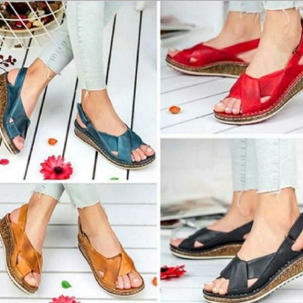 dress shoes 2021 summer female fish mouth casual sandals flat wedge heel breathable fashion plus size 43 women's, Black
dress shoes 2021 summer female fish mouth casual sandals flat wedge heel breathable fashion plus size 43 women's, Black