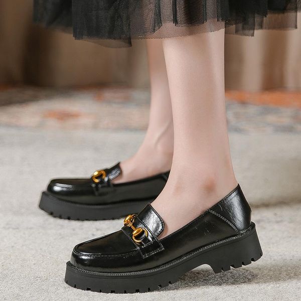 dress shoes women's loafers spring autumn round-toe pu shallow thick heel slip-on ladies one pedal japanese college style for woman, Black
dress shoes women's loafers spring autumn round-toe pu shallow thick heel slip-on ladies one pedal japanese college style for woman, Black